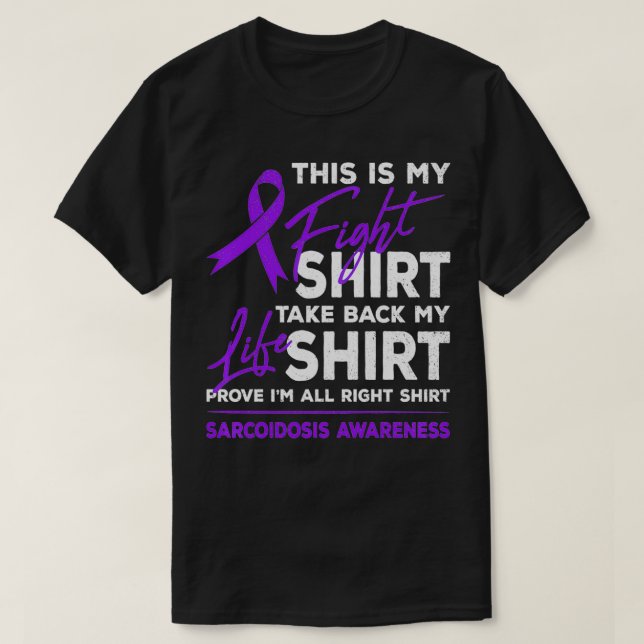 T-shirt C'Est Mon Combat Sensibilisation À La Sarcoïdose R (Design devant)