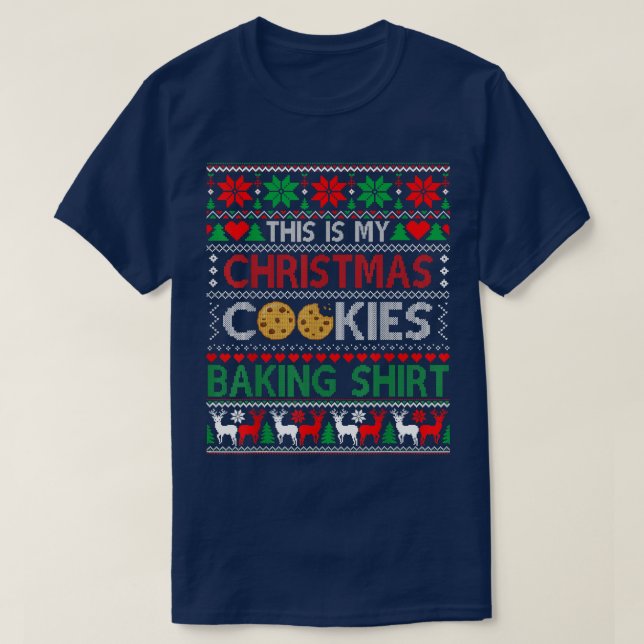 T-shirt C'Est Mon Cookie De Noël Baking Baker Xmas Paja (Design devant)