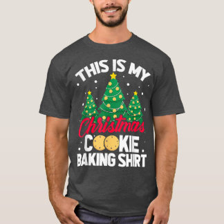 T-shirt C'Est Mon Cookie De Noël Chemise De Cuisine Arbre