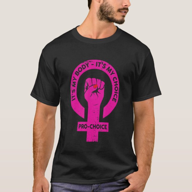 T-shirt C'est mon corps C'est mon choix Feminist Women Rig (Devant)