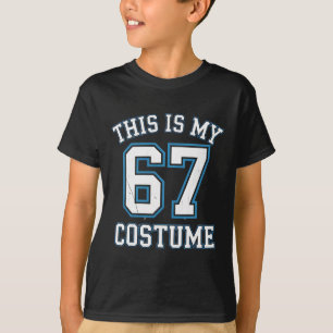 T-shirt C'est mon costume 67 paresseux Brainrot Meme garço