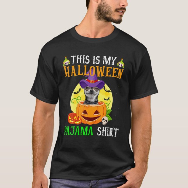 T-shirt C'Est Mon Costume De Chien Pajama Chihuahua Pour H (Devant)