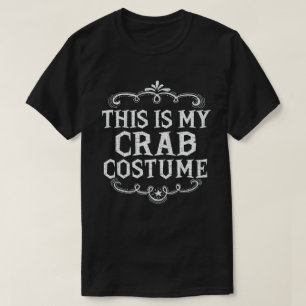 T-shirt C'Est Mon Costume De Crabe Drôle Halloween Lazy