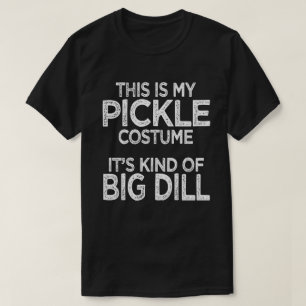 T-shirt C'Est Mon Costume De Pickle, La Nourriture D'Hallo