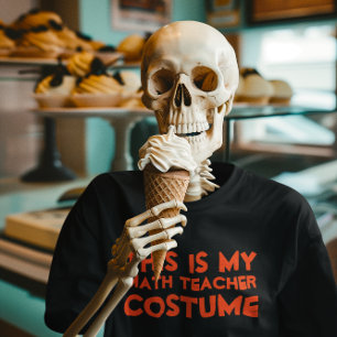T-shirt C'Est Mon Costume De Professeur De Maths Chemise