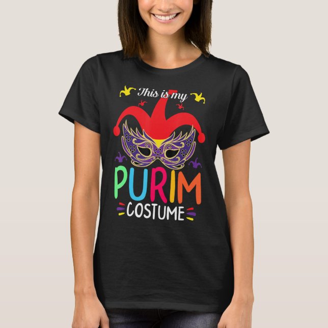 T-shirt C'Est Mon Costume De Purim Joyeux Joyaux De Vacanc (Devant)