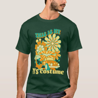T-shirt C'est mon costume des années 70 Fleur de voiture R