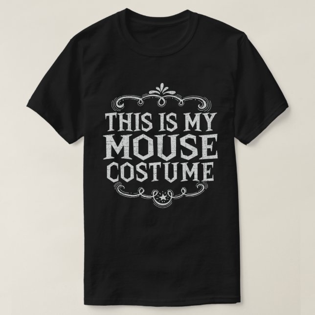 T-shirt C'Est Mon Costume D'Halloween Drôle Pour Ma Souris (Design devant)