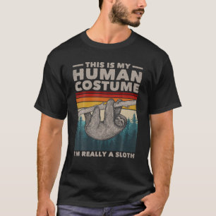 T-shirt C'est Mon Costume D'humain Je Suis Vraiment Un Par