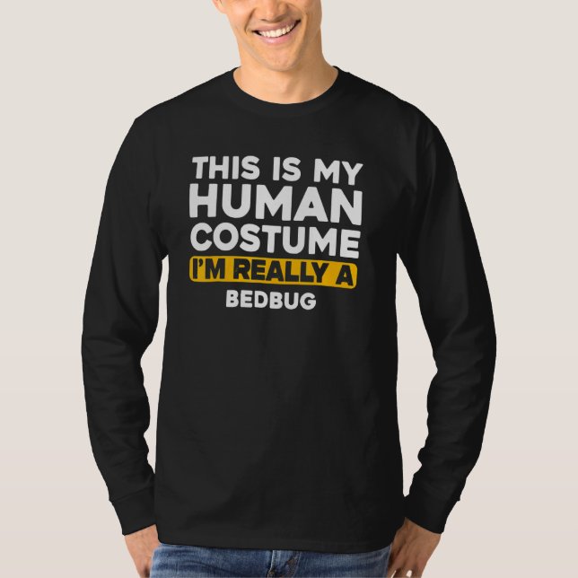 T-shirt C'est Mon Costume D'humain Je Suis Vraiment Une Pu (Devant)