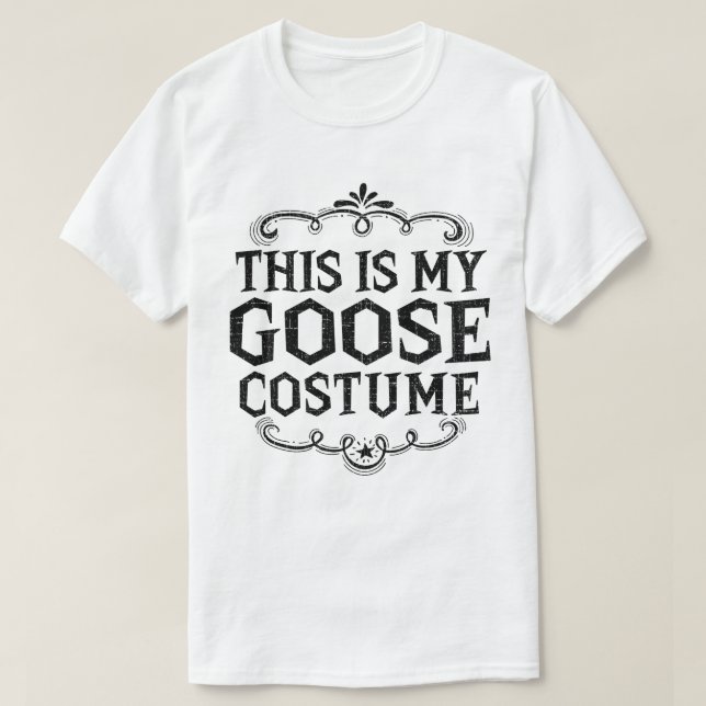 T-shirt C'Est Mon Costume D'Oie Drôle Halloween Lazy (Design devant)
