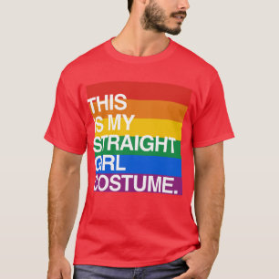 T-SHIRT C'EST MON COSTUME DROIT DE FILLE