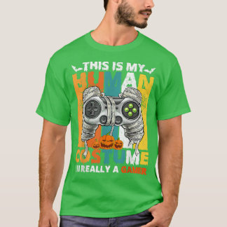T-shirt C'est mon costume humain Contrôleurs de jeu maman