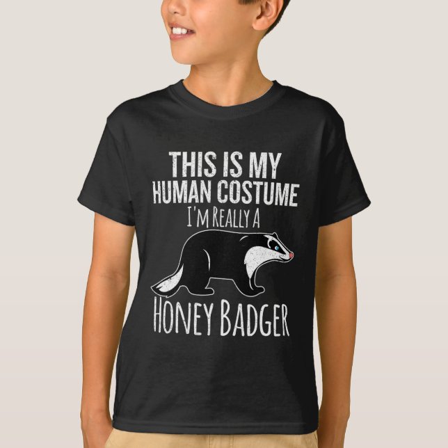 T-shirt C'Est Mon Costume Humain Halloween Costume (Devant)