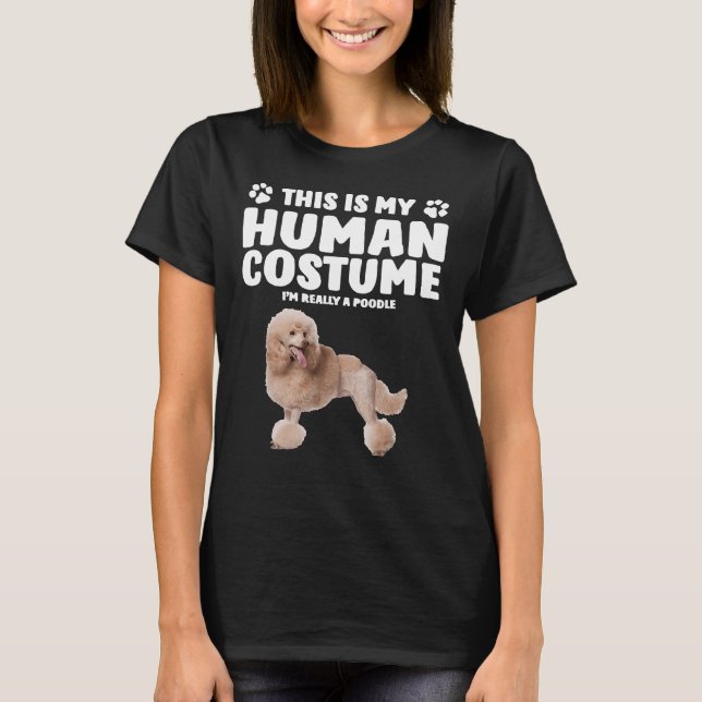 T-shirt C'est mon costume humain Je suis vraiment un canic (Devant)