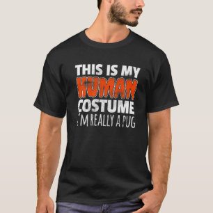 T-SHIRT C'EST MON COSTUME HUMAIN JE SUIS VRAIMENT UN CARLI