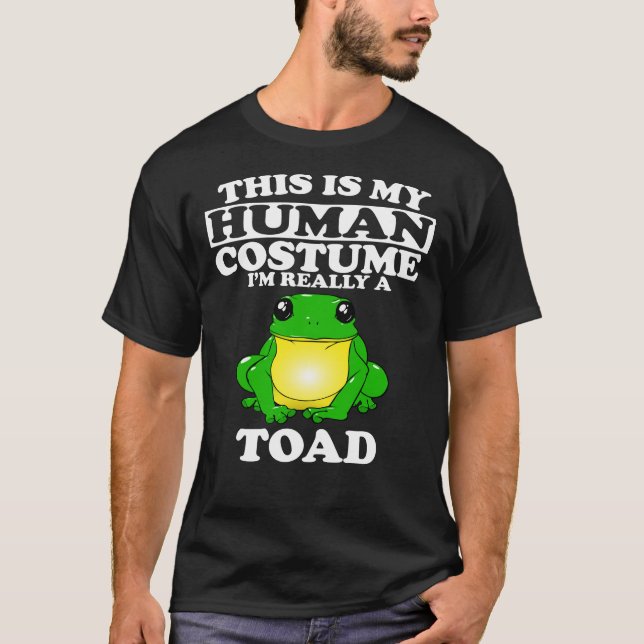 T-shirt C'est mon costume humain, je suis vraiment un crap (Devant)