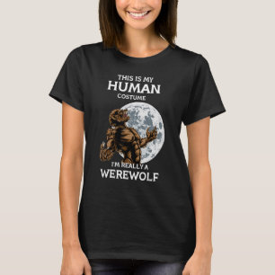 T-shirt C'est mon costume humain Je suis vraiment un Hal W
