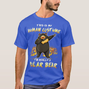 T-shirt C'est mon costume humain Je suis vraiment un ours 