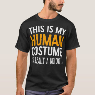 T-shirt C'Est Mon Costume Humain Je Suis Vraiment Un TShir