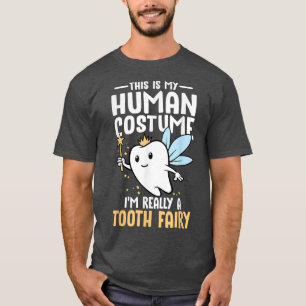 T-shirt C'est mon costume humain Je suis vraiment une fée 