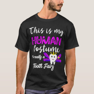 T-shirt C'est mon costume humain Je suis vraiment une fée 