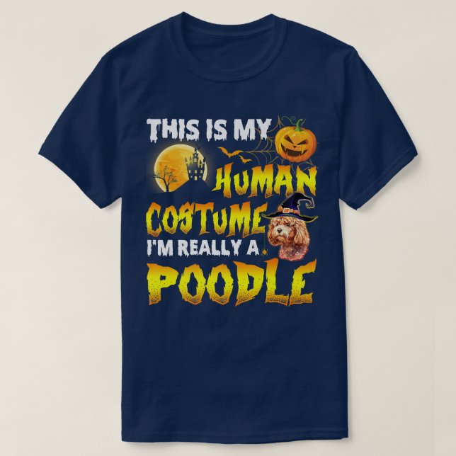 T-shirt C'est mon costume humain Je suis vraiment une sorc (Design devant)