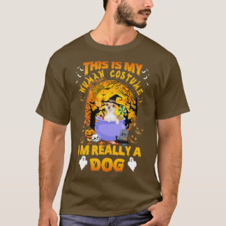 T-shirt C'est mon costume humain je suis vraiment une sorc