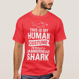 T-shirt C'Est Mon Costume Humain Je Suis Vraiment Une Tête