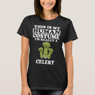 T-shirt C'Est Mon Costume Humain Je Suis Vraiment Une Vege