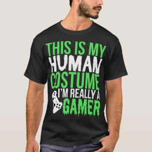 T-shirt C'est mon costume humain que je suis vraiment un