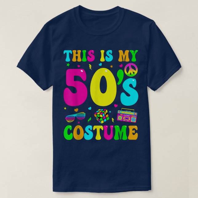 T-shirt C'est mon costume les années 50 50's Party 1950 Ha (Design devant)