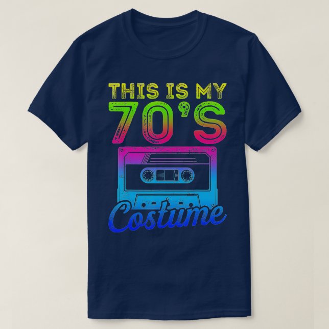 T-shirt C'est mon costume les années 70 fête des années 70 (Design devant)