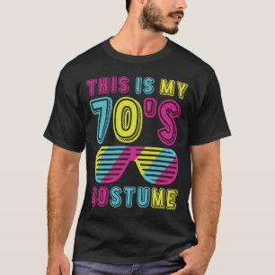 T-shirt C'Est Mon Costume les années 70 Retro Colorful les