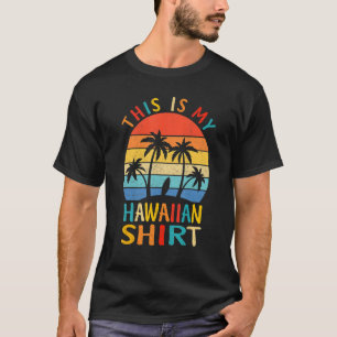 T-shirt C'Est Mon Costume Luau Tropical Hawaïen H