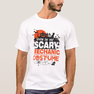T-shirt C'Est Mon Costume Mécanique Effrayant Horreur Nuit