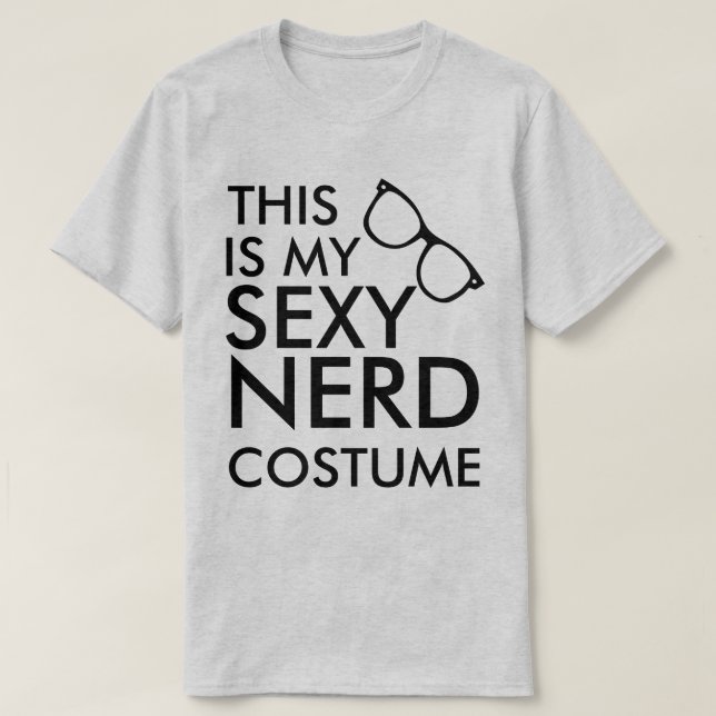 T-shirt C'est mon costume nerd (Design devant)