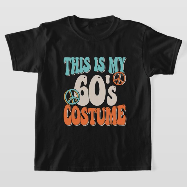 T-shirt C'Est Mon Costume Peace 60s Costume Costume Costum (Poser)