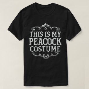 T-shirt C'Est Mon Costume Peacock Drôle Halloween Lazy