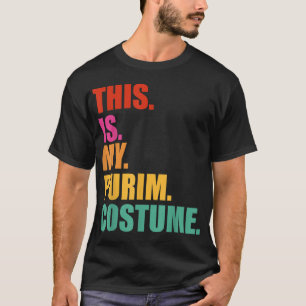 T-shirt C'est mon costume Purim drôle Juif