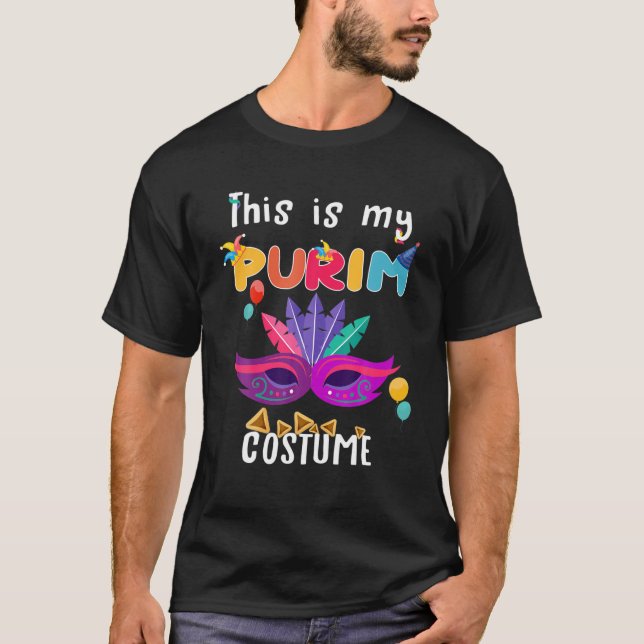 T-shirt C'Est Mon Costume Purim Drôle Juif (Devant)