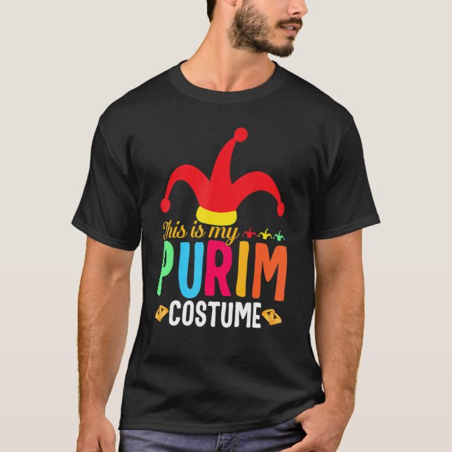 T-shirt C'Est Mon Costume Purim Joyeux Purim Holiday Jew H (Devant)