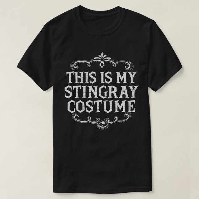 T-shirt C'Est Mon Costume Stingray Funny Lazy Halloween (Design devant)