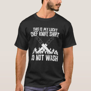 T-shirt C'est mon couteau Luckay Chef ne pas laver