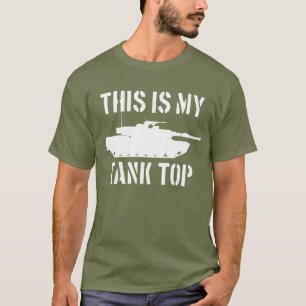 T-shirt C'Est Mon Débardeur Abrams Tank Drôle Militaire
