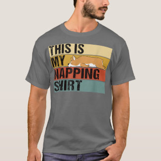 T-shirt C'Est Mon Dormir De Corgi Drôle De Napping
