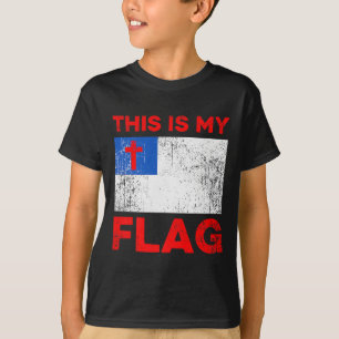 T-shirt C'est mon drapeau - Croix chrétienne de Jésus Prem