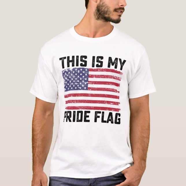 T-shirt C'Est Mon Drapeau De Fierté USA (Devant)