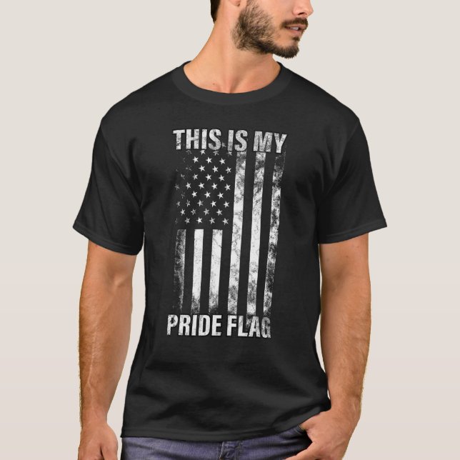 T-shirt C'Est Mon Drapeau De Fierté USA American 4 juillet (Devant)