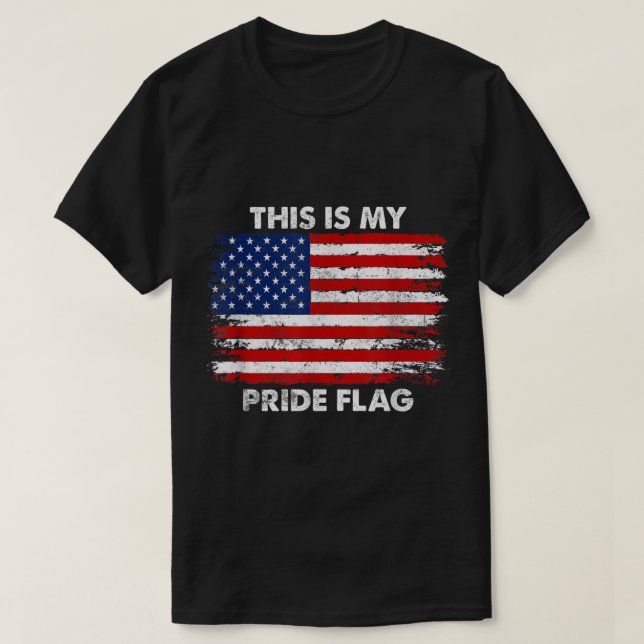 T-shirt C'Est Mon Drapeau De Fierté USA American 4 juillet (Design devant)